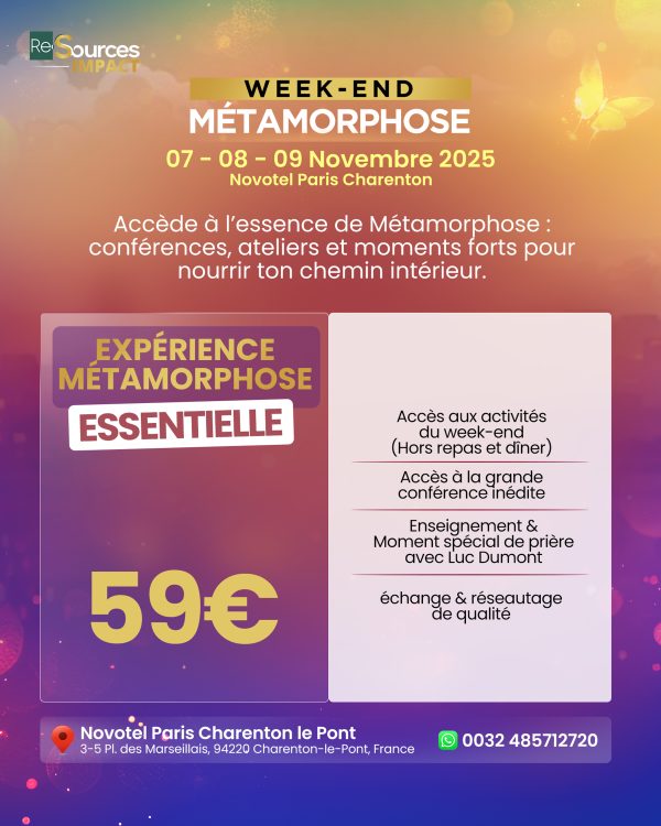 EXPÉRIENCE MÉTAMORPHOSE ESSENTIELLE